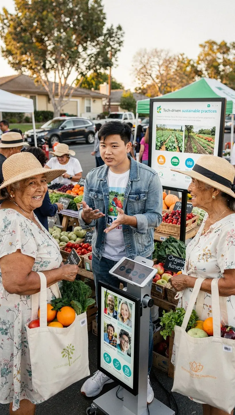 A graphical representation of data analytics showing district improvements through technology adoption.